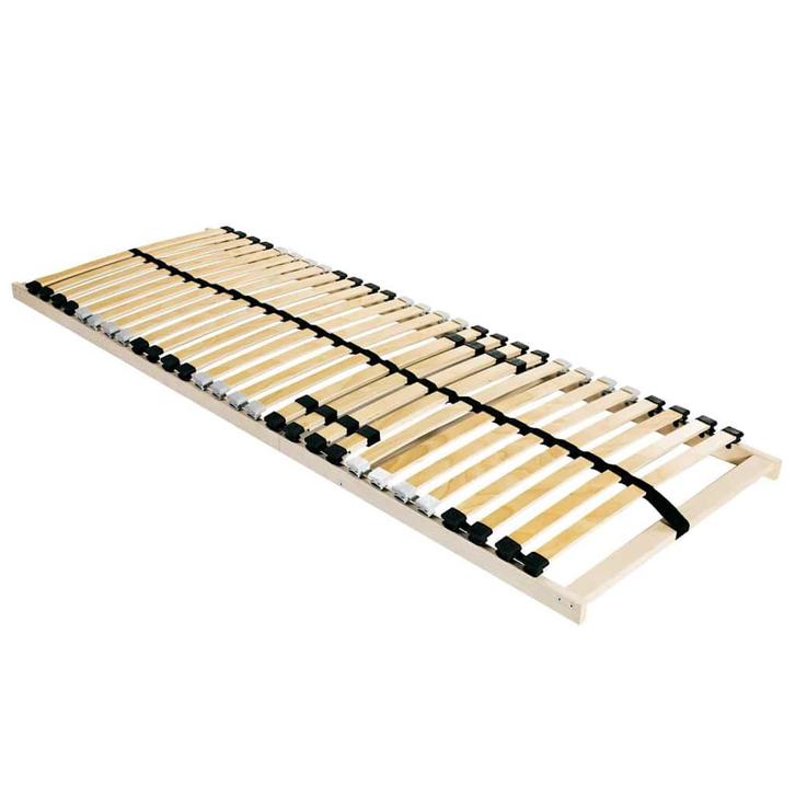 vidaXL Lamelbodem Bruin 80 x 190 cm Massief beukenhout, Huis en Inrichting, Slaapkamer | Bedden, Bruin, Nieuw, Hout, Verzenden