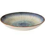 Diepe Borden | GRACE | Porselein | Blauw | 6 Stuks | Ø250mm, Verzenden, Nieuw in verpakking