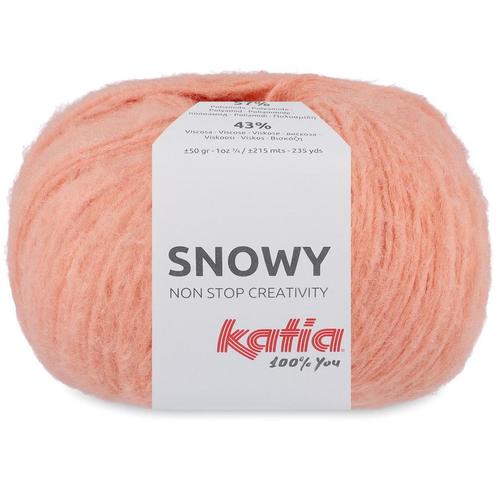 Katia Snowy - 113 licht zalmroze - Garen met Pluche Look, Hobby en Vrije tijd, Breien en Haken, Ophalen of Verzenden