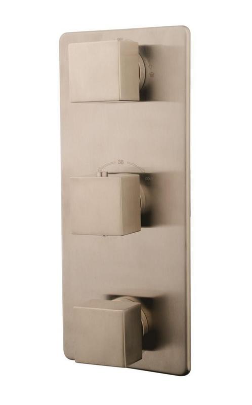 Rombo afbouwdeel therm. 3 weg RVS Look, Doe-het-zelf en Verbouw, Sanitair, Kraan, Nieuw, Ophalen of Verzenden