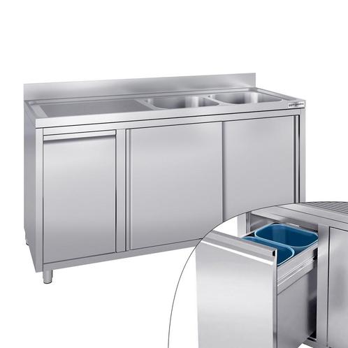 GGM Gastro | Spoelbakkast - 2000x700mm - met vuilnisbak & 2, Zakelijke goederen, Horeca | Keukenapparatuur, Nieuw in verpakking