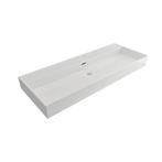 Wastafel AQS Cloud Zonder Kraangat 120x46,6 cm met Overloop, Ophalen of Verzenden, Nieuw