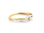 Zonder Minimumprijs - Ring - 14 karaat Geel goud - 0.05ct., Nieuw
