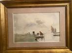 Aurelio Craffonara (1875-1945) - Pescatori in laguna con