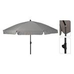 Parasol | Gardalux | Ø 200 cm (Lichtgrijs, Kantelbaar, Rond), Tuin en Terras, Parasols, Verzenden, Nieuw