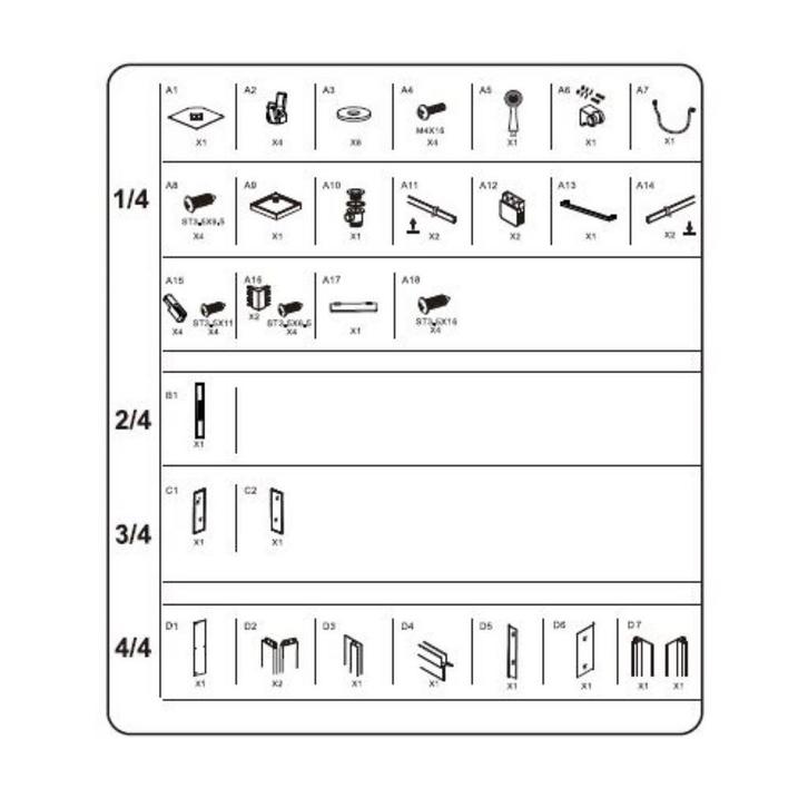 Aanbieding: Douchecabine Allibert La Paz Vierkant Inclusief, Doe-het-zelf en Verbouw, Sanitair, Ophalen of Verzenden