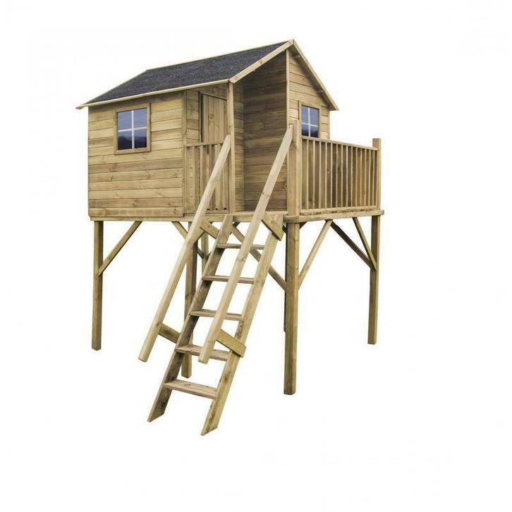 Speelhuisje buiten | Giraf XL | Ruime speelruimte, Kinderen en Baby's, Speelgoed | Buiten | Speelhuisjes, Nieuw, Hout, Ophalen of Verzenden