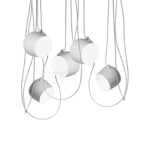 Flos Aim small Sospensione LED 5-lichts, wit (Hanglampen), Huis en Inrichting, Lampen | Hanglampen, Nieuw, Verzenden