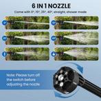 6 in 1 60Bar Hogedrukreiniger Auto Waterpistool 20000mAh Hui, Verzenden, Zo goed als nieuw