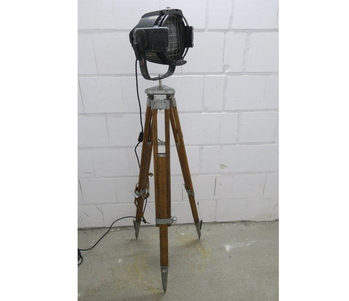 Theater Lamp - Staande lamp - Aluminium, Staal, Hout, Antiek en Kunst, Antiek | Lampen