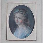 Europese school (XVIII-XIX) - Meisje met krans in het haar, Antiek en Kunst