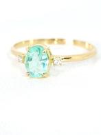 Zonder Minimumprijs - Ring - 18 karaat Geel goud Smaragd -, Sieraden, Tassen en Uiterlijk, Ringen, Nieuw