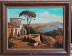 Scuola napoletana (XX) - Veduta del Golfo di Napoli, Antiek en Kunst