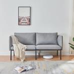 2-zitsbank Kamar 158x79x63 cm grijs en zwart [en.casa], Huis en Inrichting, Verzenden, Nieuw