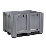 Kunststof Palletbox Grijs 1200x1000x760 mm 3 sleden 610, Doe-het-zelf en Verbouw, Hout en Planken, Nieuw, Verzenden