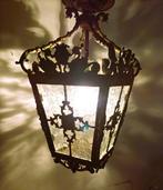 Lantaarn plafondlamp - Oud lantaarntje met gezichten. -, Antiek en Kunst, Curiosa en Brocante