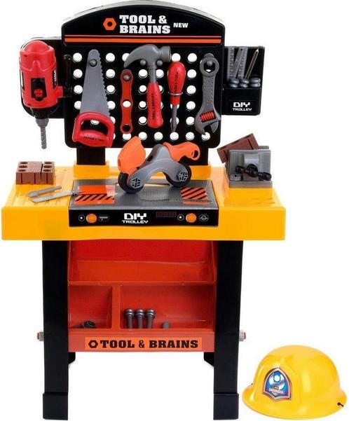 Kinder workstation - speelwerkbank - met gereedschap, Kinderen en Baby's, Speelgoed | Educatief en Creatief, Nieuw, Ophalen of Verzenden