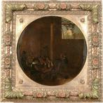 Michelangelo Cerquozzi (1602-1660) - Cortile con giocatori, Antiek en Kunst