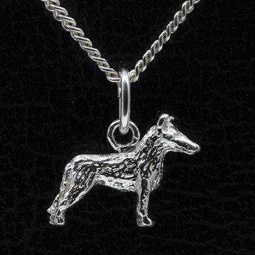 Zilveren Collie ketting hanger - korthaar - klein, Sieraden, Tassen en Uiterlijk, Kettinghangers, Verzenden
