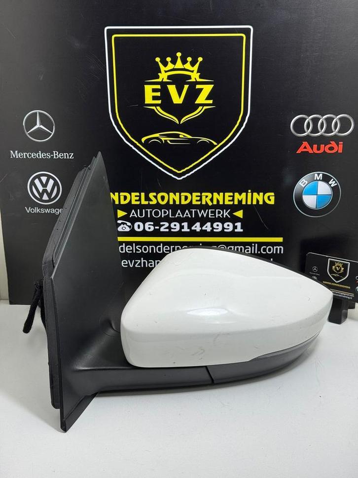 VW Polo 6R buitenspiegel links bj.2011 art.024483 kleur wit, Auto-onderdelen, Spiegels, Gebruikt, Volkswagen