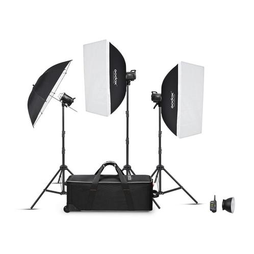 Godox MS200V-D Trio Studio Flash Kit, Audio, Tv en Foto, Fotografie | Flitsers, Nieuw, Overige merken, Ophalen of Verzenden
