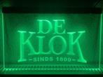 De klok bier neon bord lamp LED cafe verlichting reclame lic, Verzenden, Nieuw