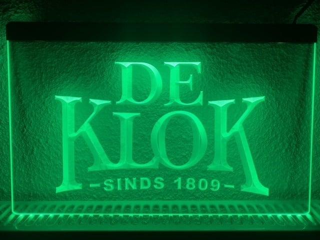 De klok bier neon bord lamp LED cafe verlichting reclame lic, Verzamelen, Merken en Reclamevoorwerpen, Nieuw, Verzenden
