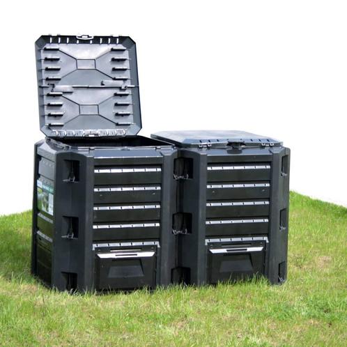 vidaXL Compostbak 800 L zwart, Tuin en Terras, Overige Tuin en Terras, Nieuw, Verzenden