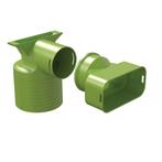 Air Excellent 1x AE55sc Ventieladapter 90° 125, Ophalen of Verzenden, Nieuw