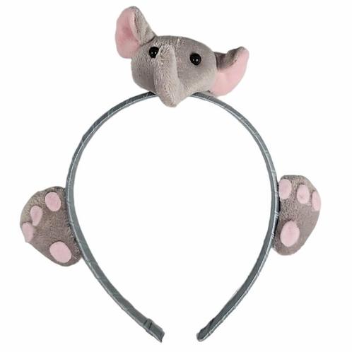 Fako Fashion® - Diadeem - Olifant - 10mm - Grijs, Sieraden, Tassen en Uiterlijk, Uiterlijk | Haarverzorging, Verzenden