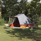 vidaXL Familie Tipi Tent met dak Grijs en Oranje 466 x 310 x, Caravans en Kamperen, Tenten, Verzenden, Nieuw