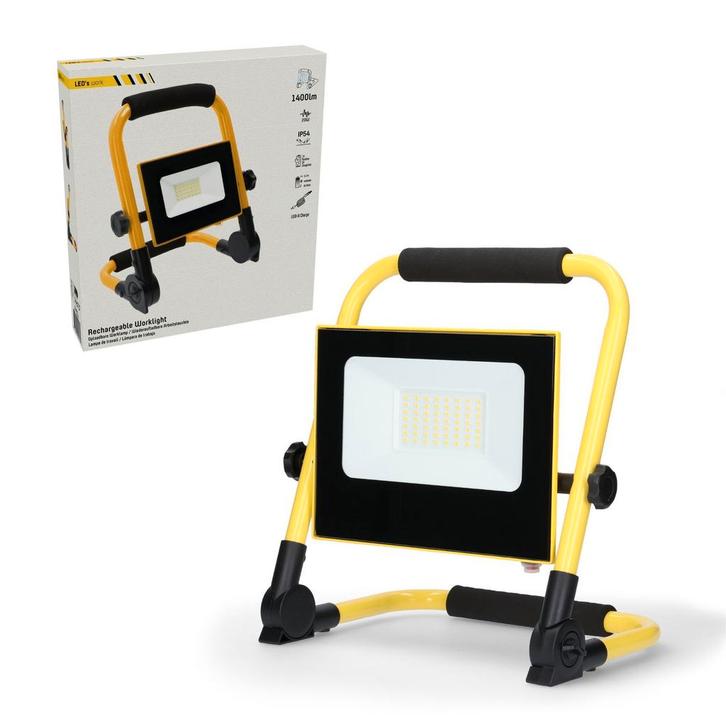 LEDs Work Bouwlamp 1400 - Inklapbaar & Draaibaar - Stof- en, Huis en Inrichting, Lampen | Overige, Nieuw, Verzenden