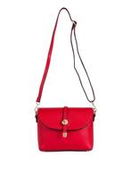 2dekans | Pia Sassi Italiaanse Leren Handtas – Rood – 25 x, Sieraden, Tassen en Uiterlijk, Tassen | Schoudertassen, Ophalen of Verzenden