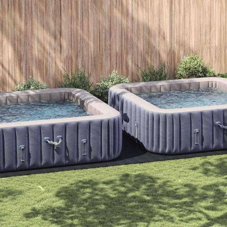 vidaXL Zwembad Grondzeil Zwart 820 x 420 cm Polyester, Tuin en Terras, Zwembad-toebehoren, Nieuw, Verzenden