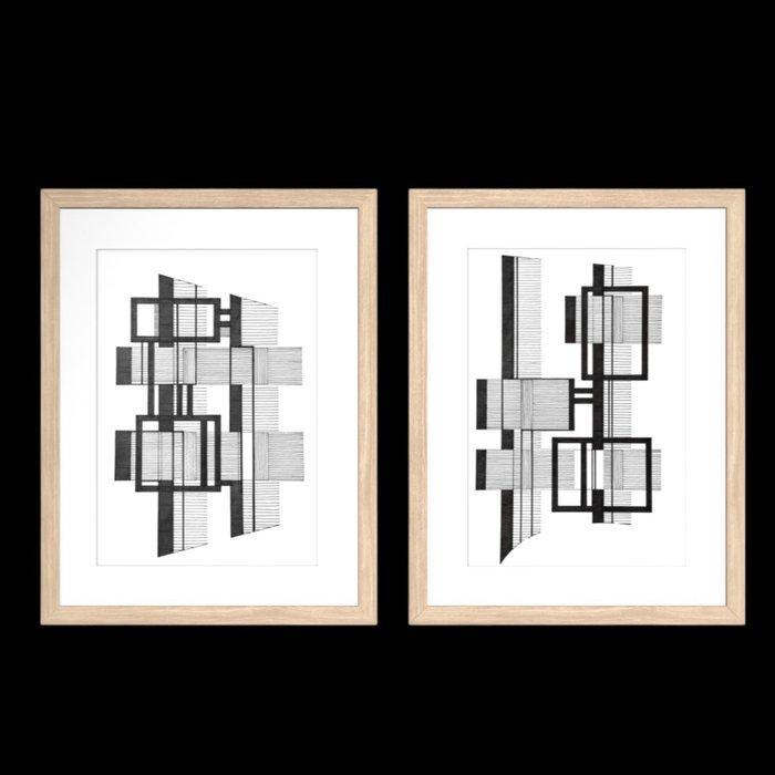 Eugene Eechaut (1928-2019) - Paire de peintures abstraites, Antiek en Kunst, Kunst | Designobjecten