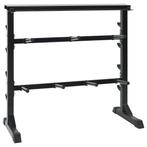 vidaXL Dumbbell Rek met 7 Houder en 8 Haken 300 kg Staal, Sport en Fitness, Fitnessmaterialen, Verzenden, Nieuw