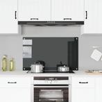 vidaXL Spatscherm keuken 100x60 cm gehard glas zwart, Huis en Inrichting, Verzenden, Nieuw