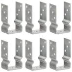 vidaXL Grondankers 6 st 8x6x15 cm gegalvaniseerd staal, Doe-het-zelf en Verbouw, IJzerwaren en Bevestigingsmiddelen, Verzenden