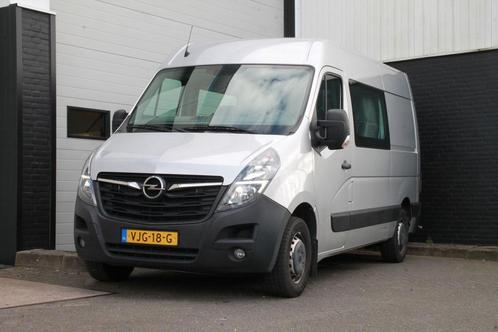 Opel Movano 2.3 Turbo L2H3 150PK Dubbele Cabine EURO 6, Auto's, Bestelauto's, Dealer onderhouden, Lease, Zwart, Handgeschakeld