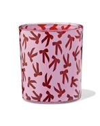 HEMA Theelichthouder 7x8cm glas strikjes, Verzenden