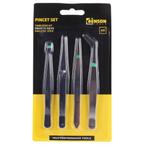 Benson 4-delige pincet set - RVS - precisiewerk - 120 mm, Ophalen of Verzenden, Nieuw
