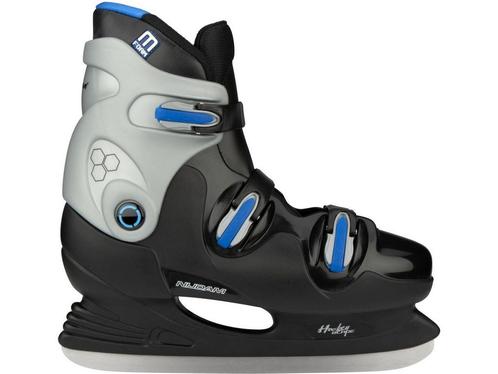 Nijdam IJshockeyschaats - Hardboot - Zwart/Blauw - Maat 40, Huis en Inrichting, Woonaccessoires | Overige, Zo goed als nieuw, Verzenden