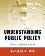 Understanding Public Policy 9780205238828 Thomas Dye, Boeken, Gelezen, Thomas Dye, Thomas R Dye, Verzenden