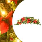 vidaXL Kerstboog met LED-lampjes 90 cm PVC groen, Diversen, Kerst, Verzenden, Nieuw
