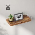 Vintage Zwevende Wandplank – MDF en Staal Opbergrek 40x20 cm, Verzenden, Nieuw