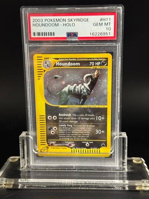 Pokémon - 1 Graded card - Houndoom Skyridge holo - PSA 10, Hobby en Vrije tijd, Verzamelkaartspellen | Pokémon