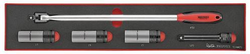 Wielmorenset Foamx4 tray 1/2 17- 21mm 5 delig  Teng Tools, Doe-het-zelf en Verbouw, Gereedschap | Handgereedschap, Ophalen of Verzenden