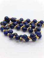 Zonder Minimumprijs - Armband Gelegouden musketon 18k Lapis, Nieuw