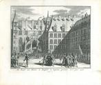 Historische prent van Brussels, Antiek en Kunst, Kunst | Etsen en Gravures