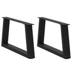 vidaXL Eettafelpoten 2 st V-vormig 60x(30-31,3) cm staal, Verzenden, Nieuw
